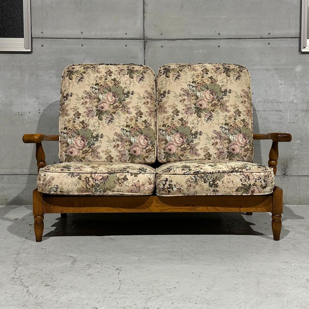 ✦80s✦KOSUGA コスガ家具 2人掛けソファ｜昭和ヴィンテージ ゴブラン織