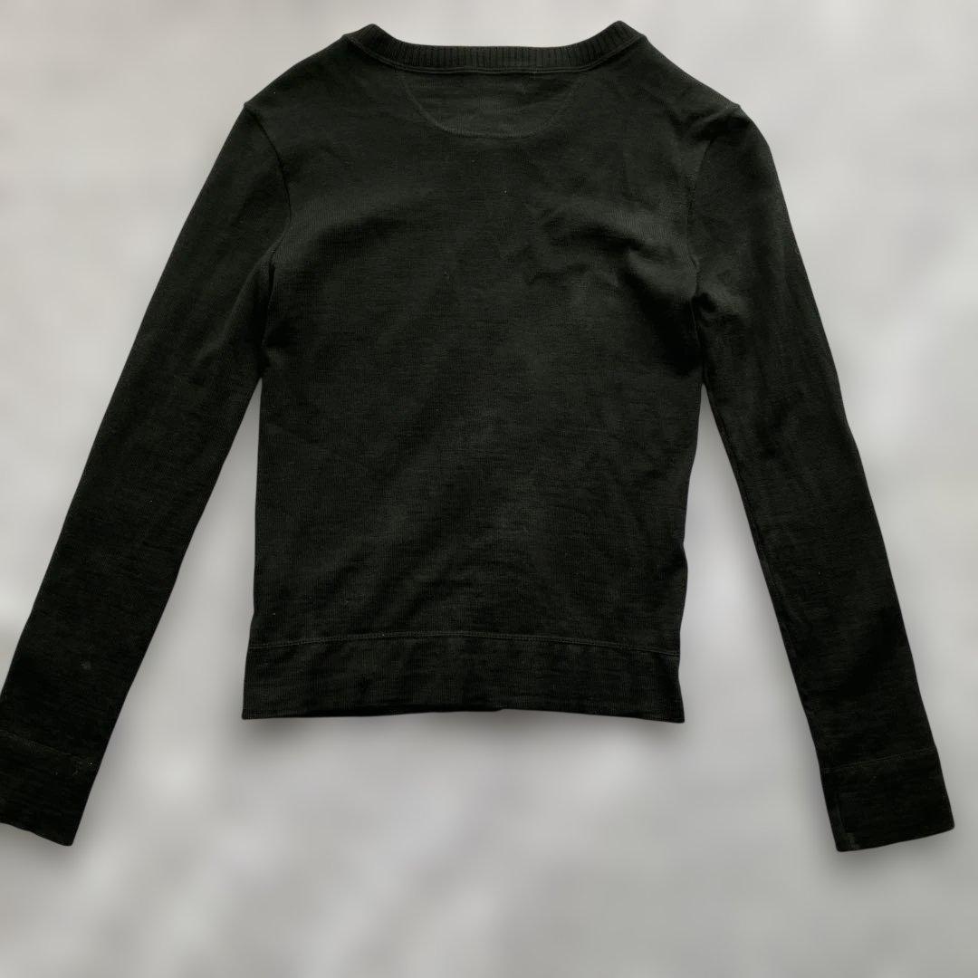 BURBERRY BLUE LABEL ブラックカーディガン 38 ノバチェック