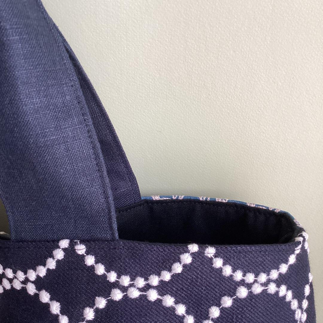 ミナペルホネンタンバリン&パッチワークトートバッグハンドメイド