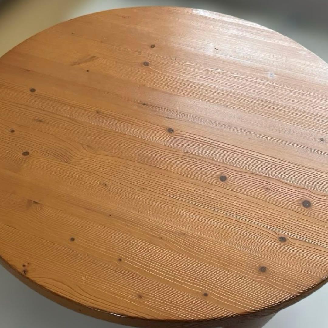 【引越しの為お値下げ】 ニトリ　天然木折り畳みテーブル ちゃぶ台　円卓