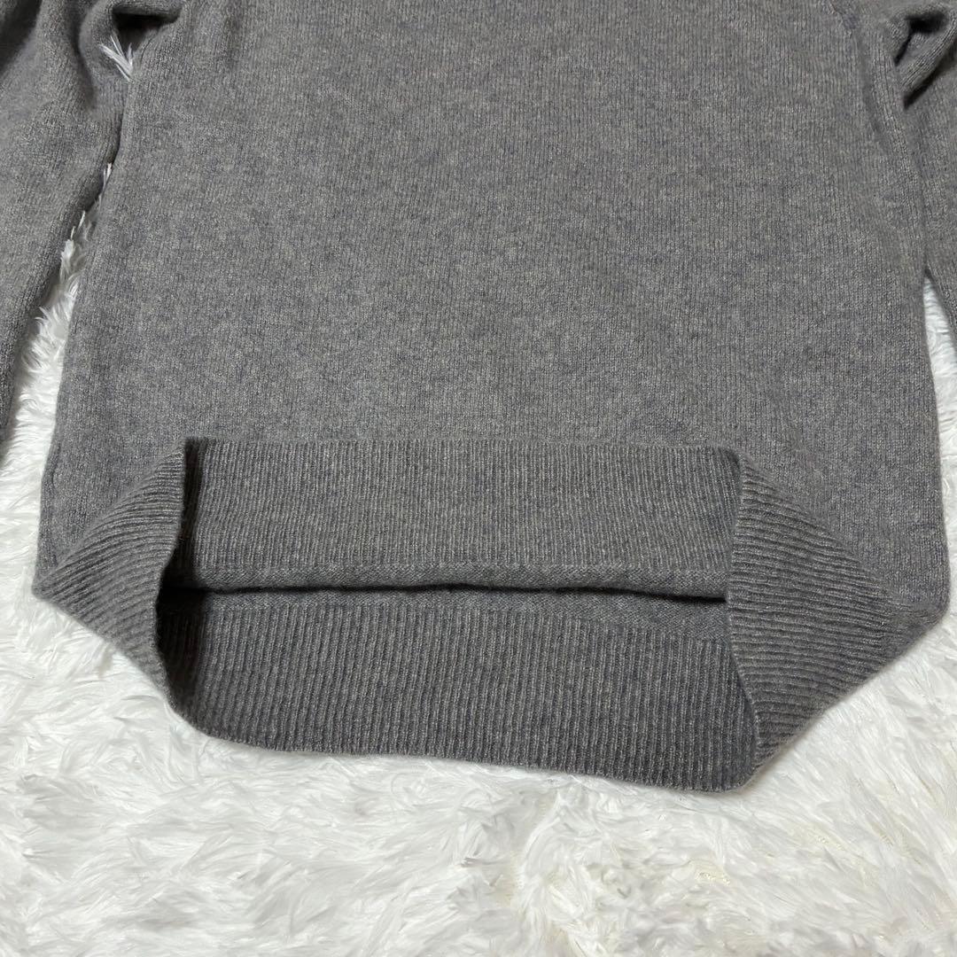 セール 極上の逸品 希少 エポカウォモ セーブル カシミヤ Vネックセーター