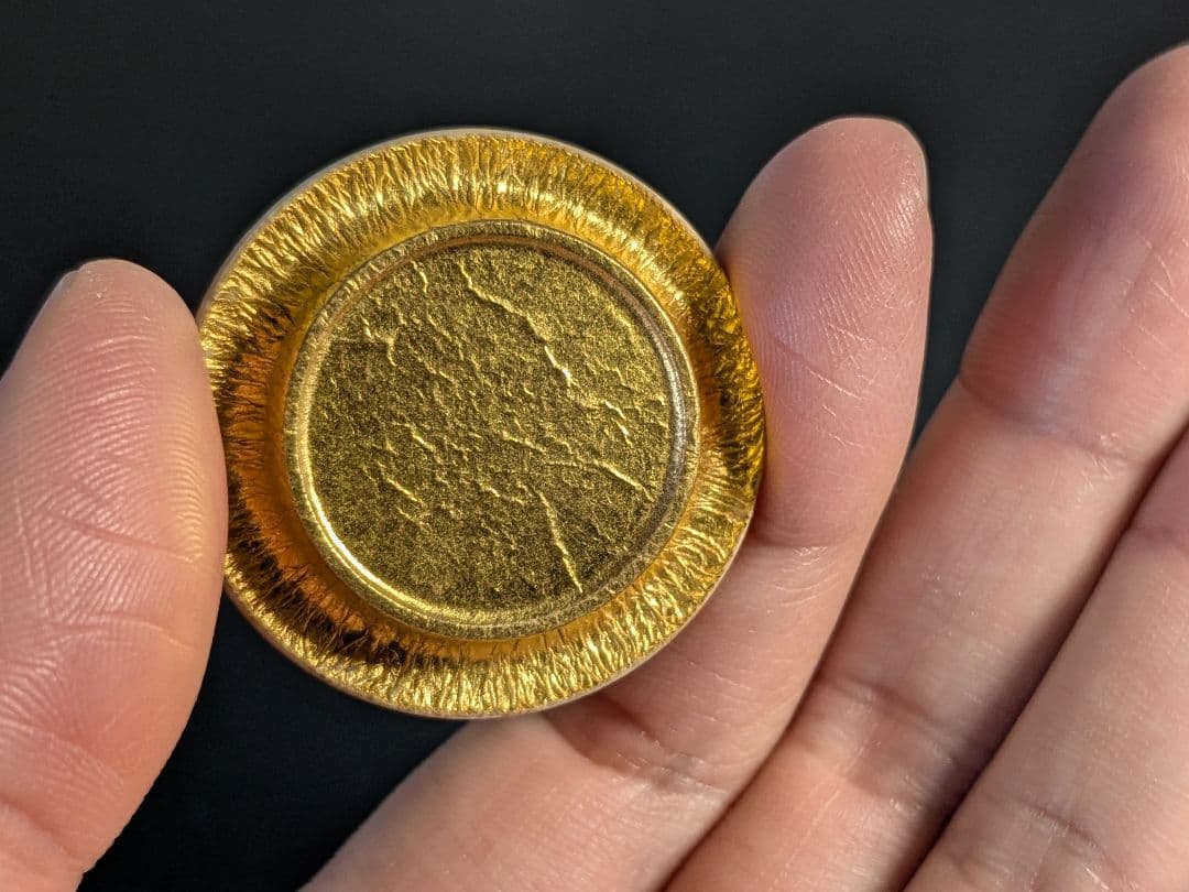 【個展出品作】【上作】朝日焼　松林豊斎　茶入　替え仕覆　定家緞子　黄地真田入間道