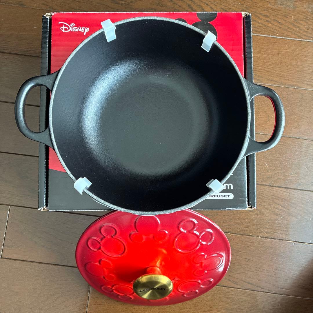 ★おまけ付き★ル・クルーゼ　ミッキーマウス マルミット 18cm【新品・未使用】