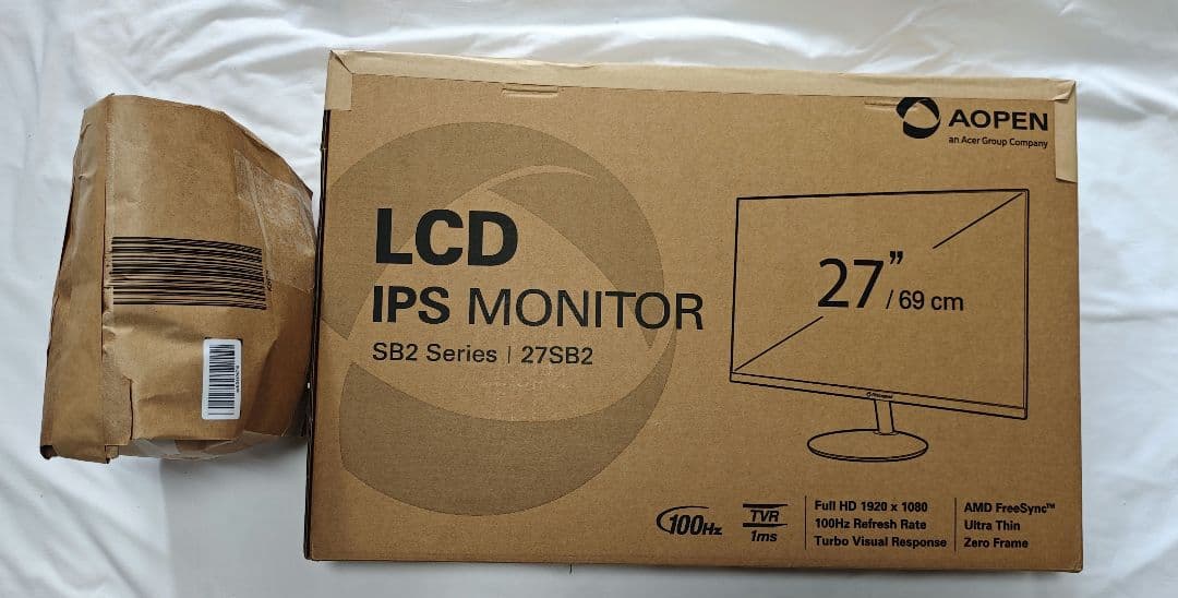 【美品】Acer 100Hz 27インチ フルHD IPSモニター 275B36