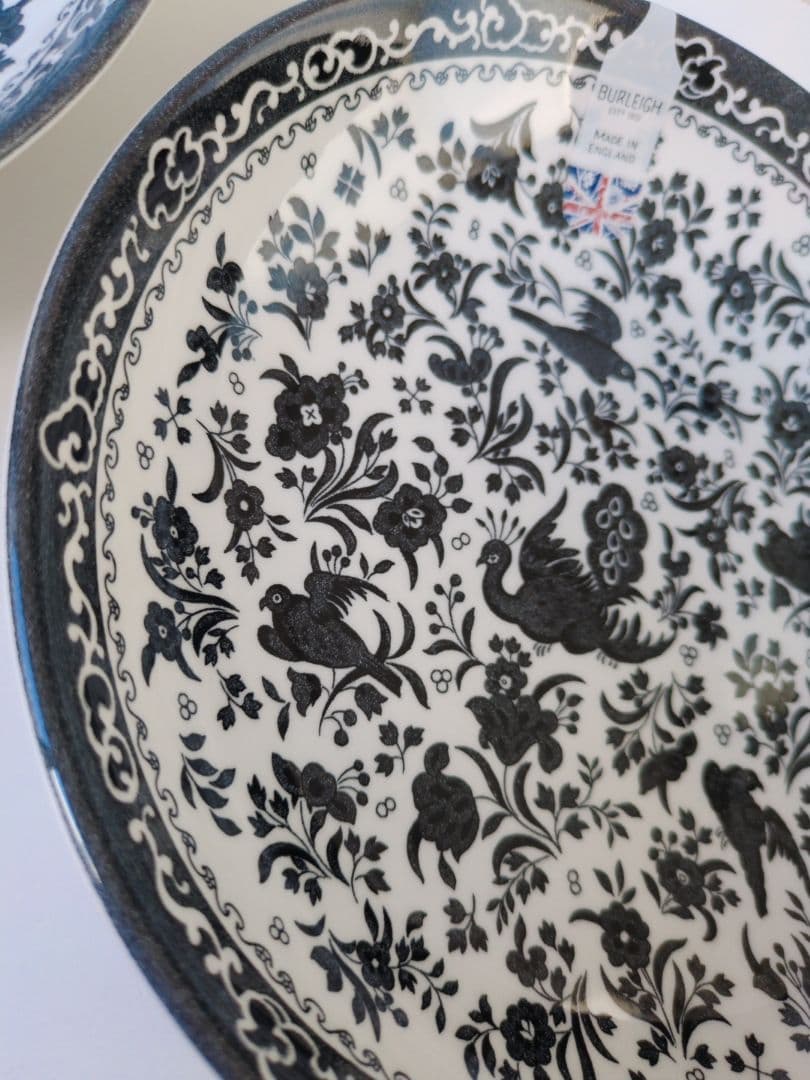 バーレイ　ブラックピーコック　パスタボウル ２枚