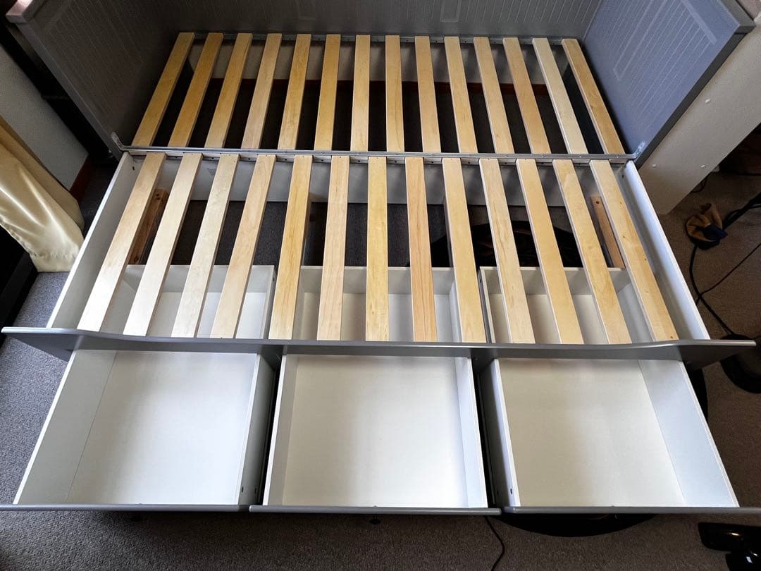 【美品】IKEA HEMNES ベッドフレーム+マットレス※引取は東大阪市