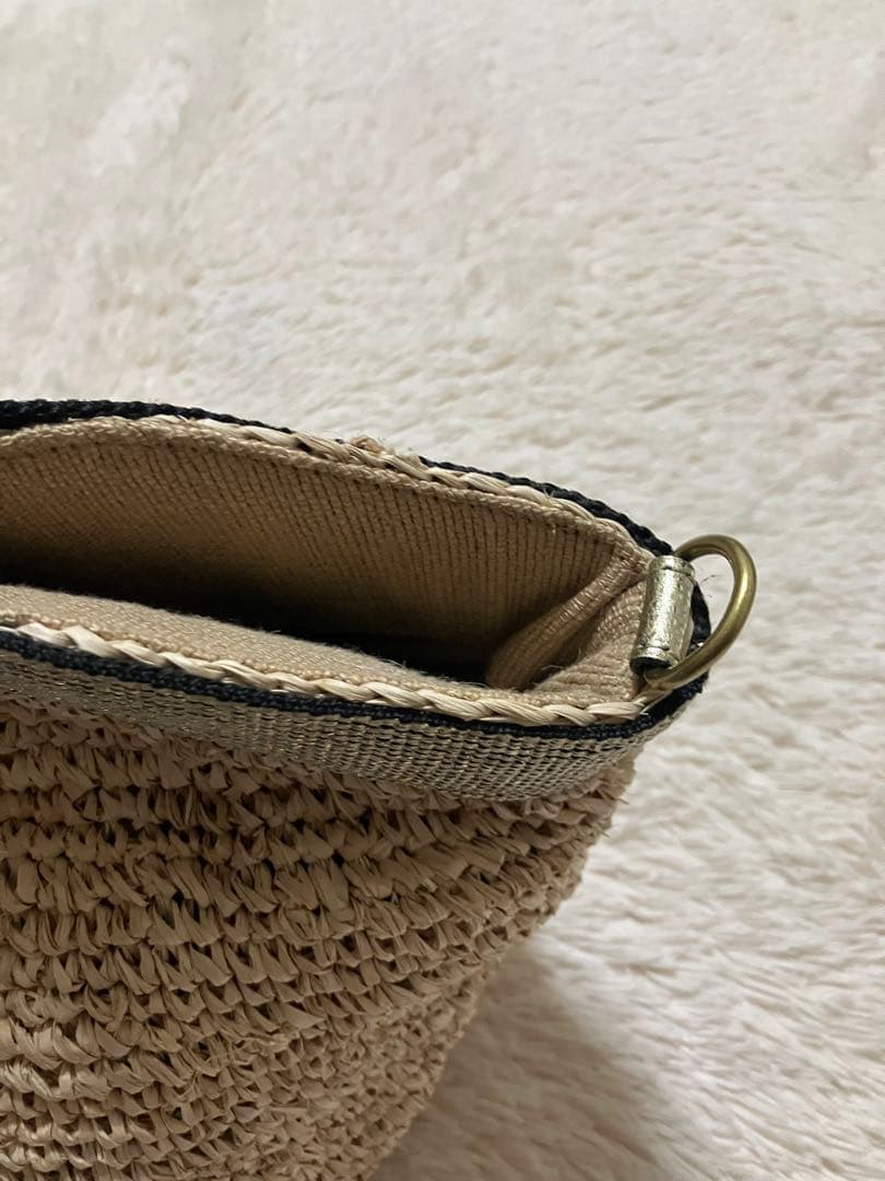 ヴィオラドーロ ラメテープハンドル 2way カゴバッグ