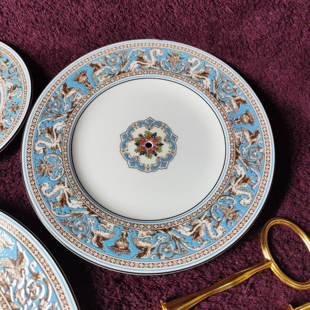 ウェッジウッド　フロレンティーンターコイズ　アフタヌーンティー用ケーキスタンド