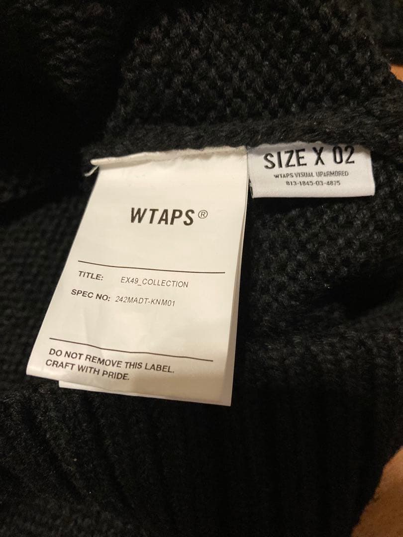 wtaps ニット DUANE / SWEATER / POLY ブラック02