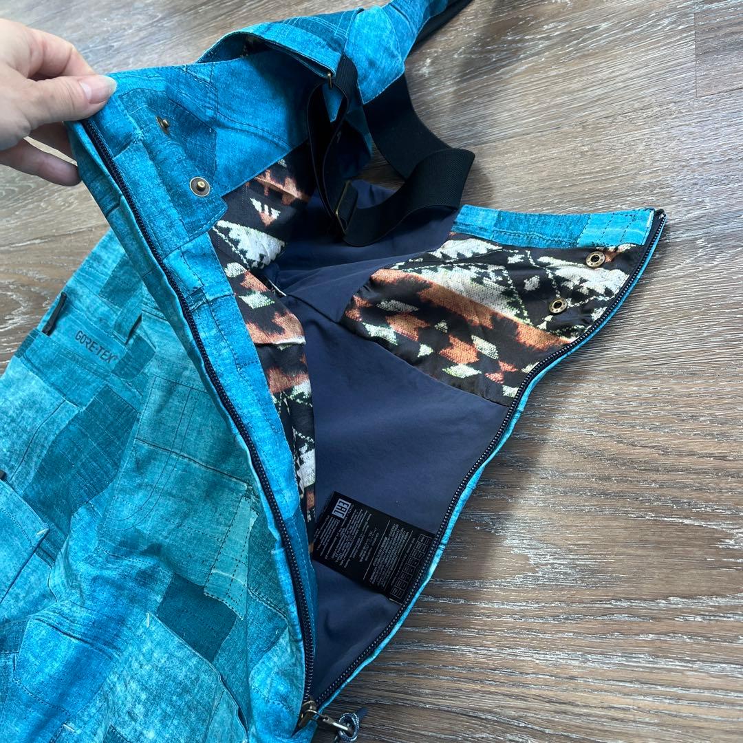 バートン ゴアテックス ビブパンツ スノボウェア つなぎ ブルー　S レディース