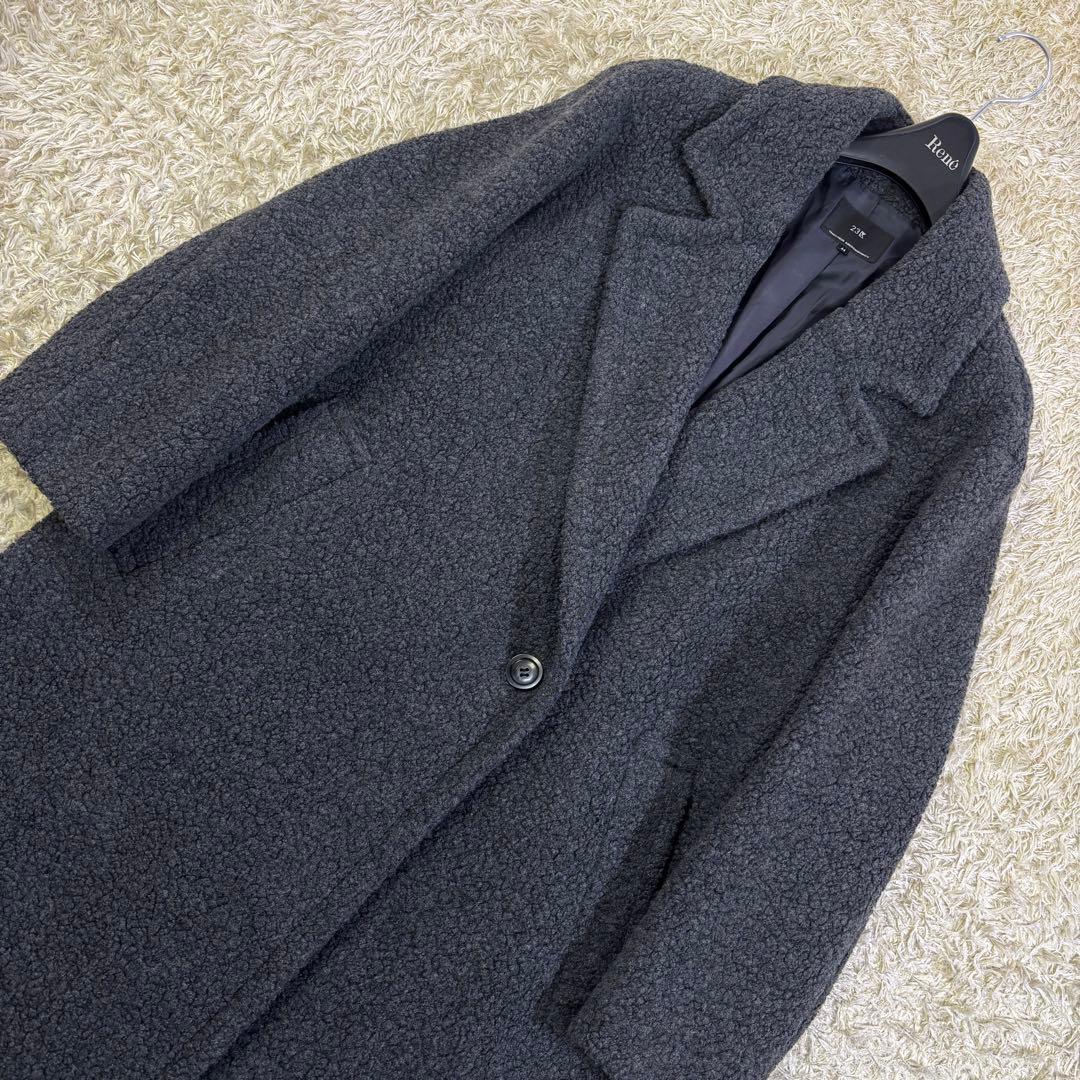 23区　定価6.7万 ウール混 ボアジャージー ドロップショルダー　コート