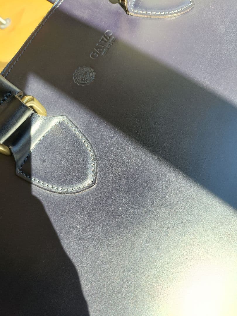 GANZO GUD ネイビー ブライドルレザー