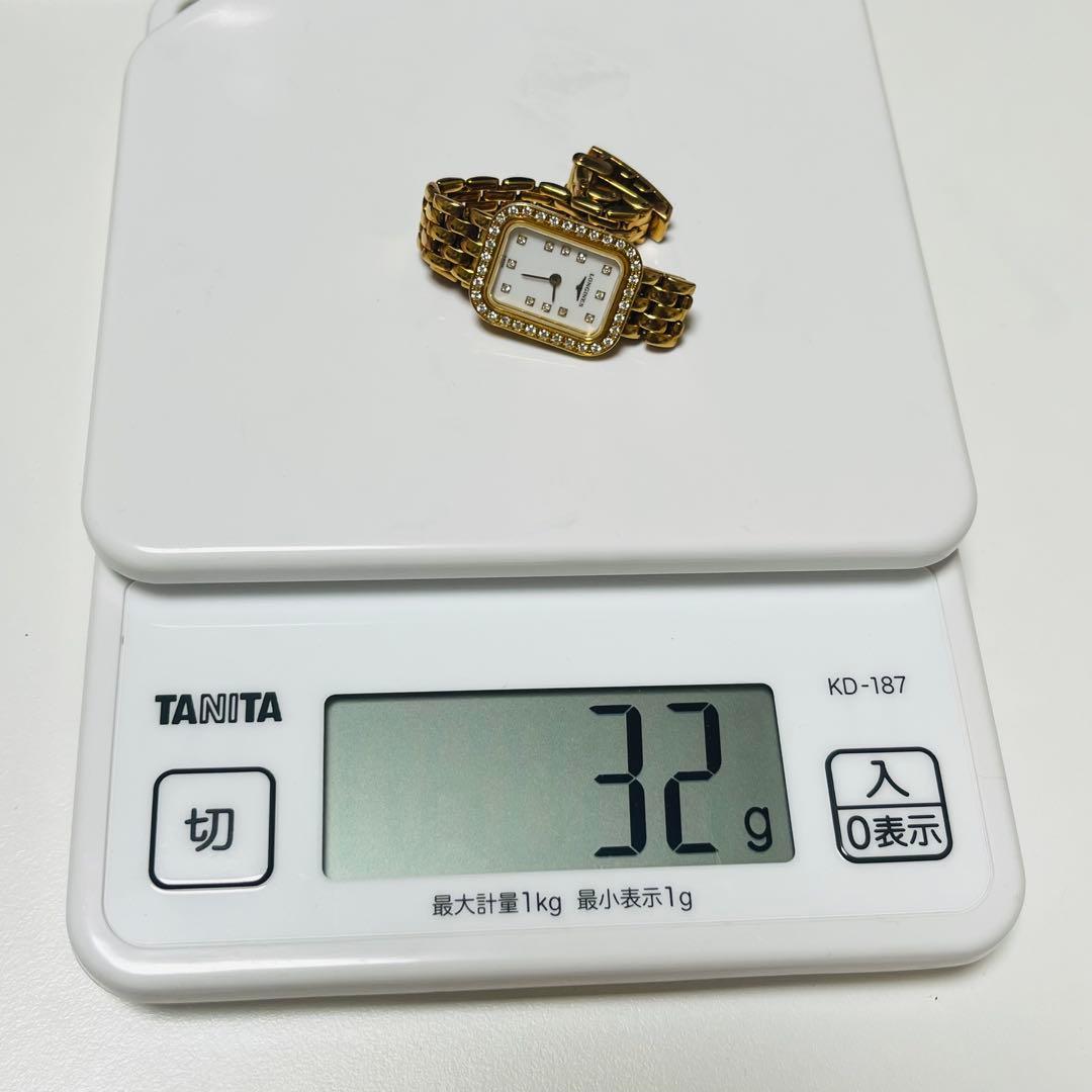 LONGINES ロンジン L6.112.7 K18 金無垢 ダイヤモンドベゼル