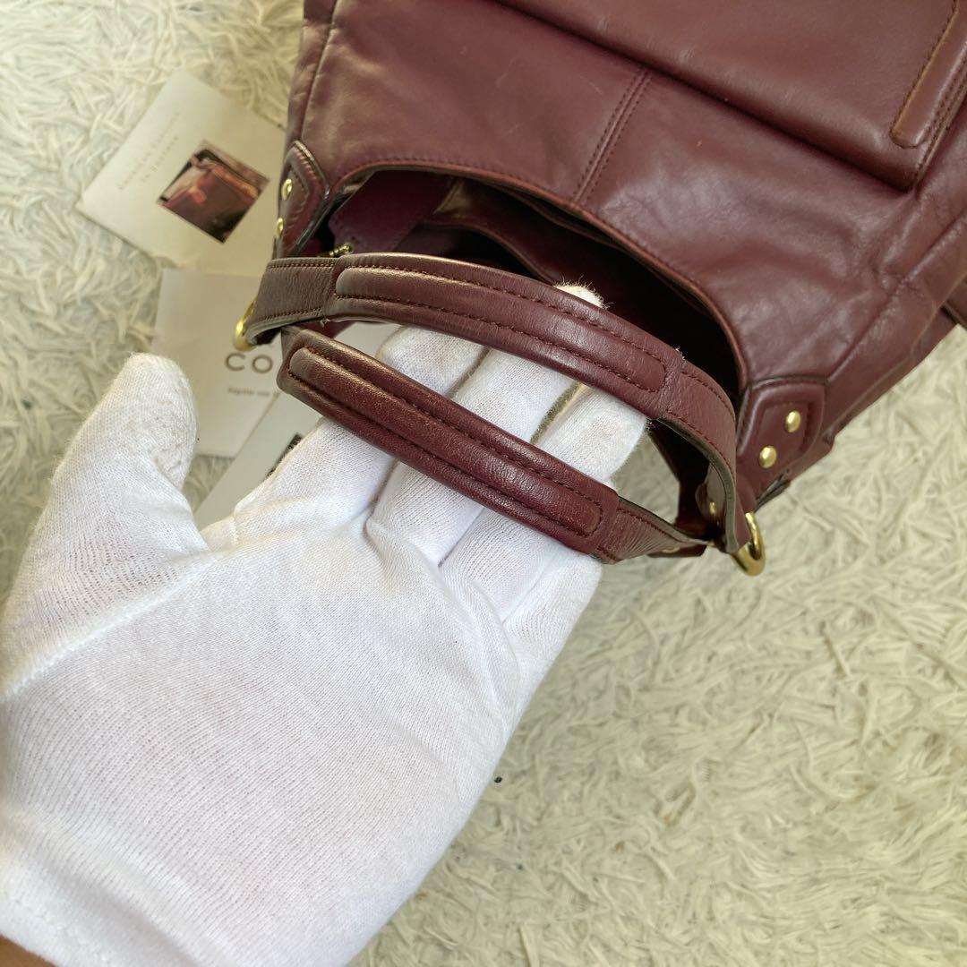 vintage coach old archive キャンベル ボルドー