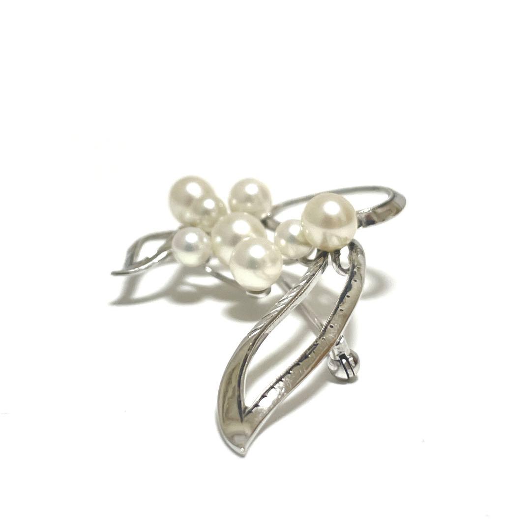 田崎真珠 タサキ 高級 ブローチ パール 8珠 フォーマル T刻印 冠婚葬祭