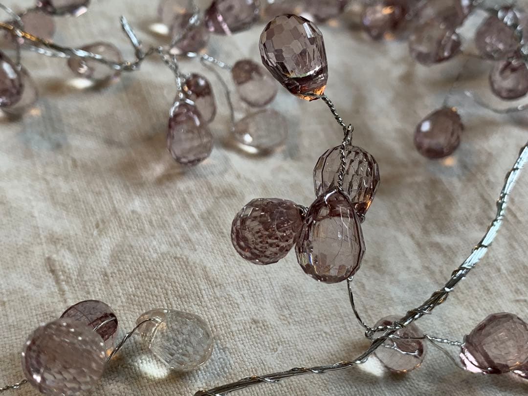 フランス ブロカント ガラスのガーランド アンティーク ヴィンテージ