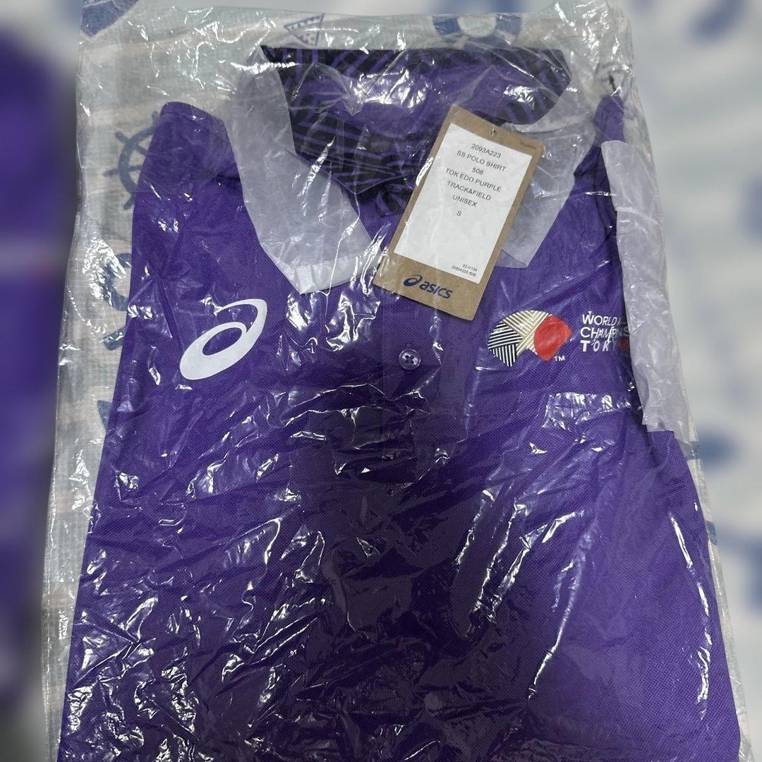 世界陸上　3点セット　アシックス　ウェア　ポロシャツ S パンツM