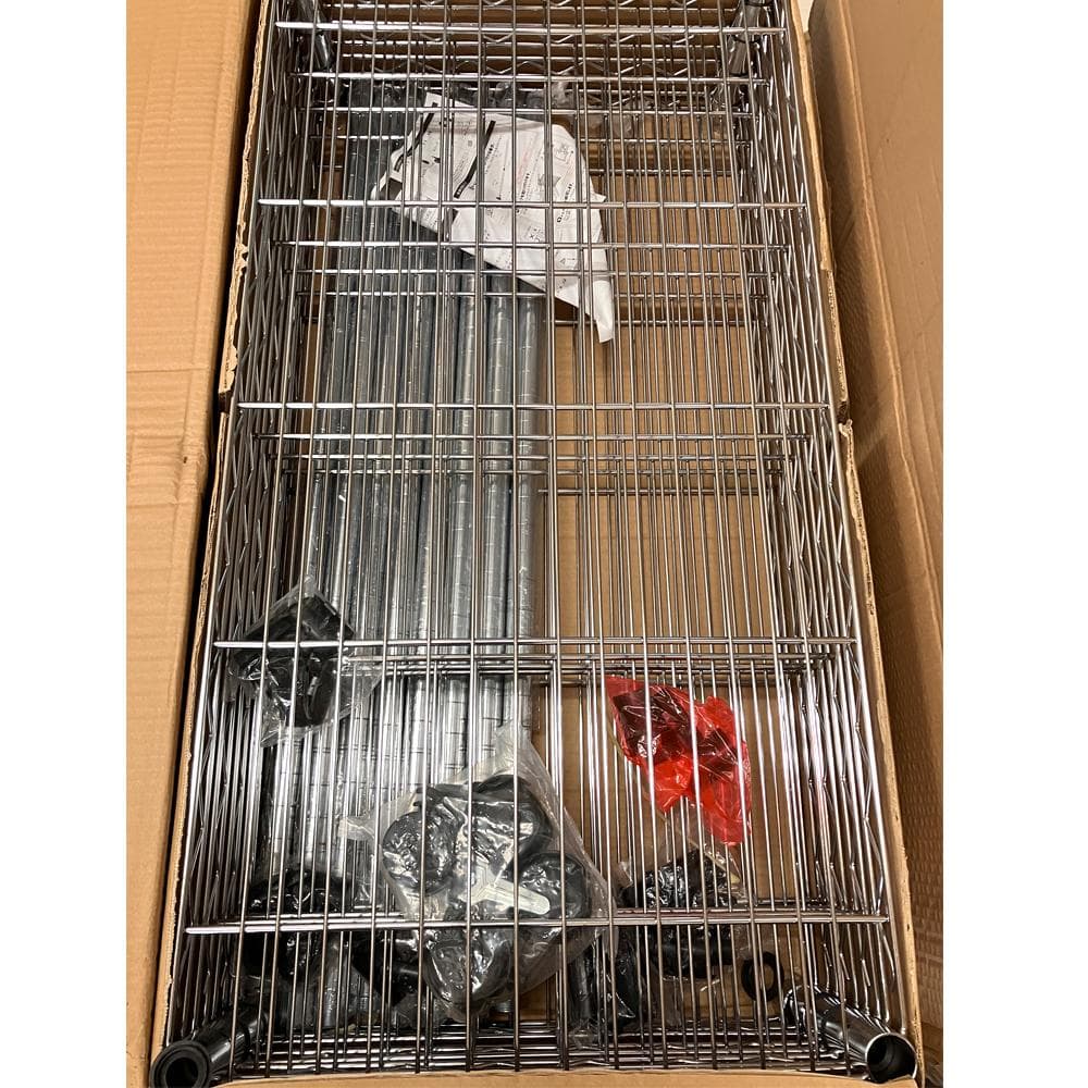 #2920-2　未使用　システムワイヤーシェルフ　5段　W90　システムラック