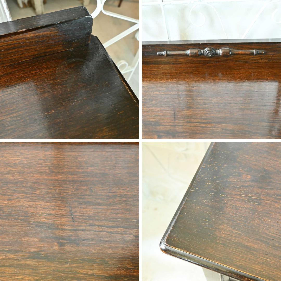 L3705-5 英国アンティーク スモール チェスト 2段 レンジ台 花台 収納