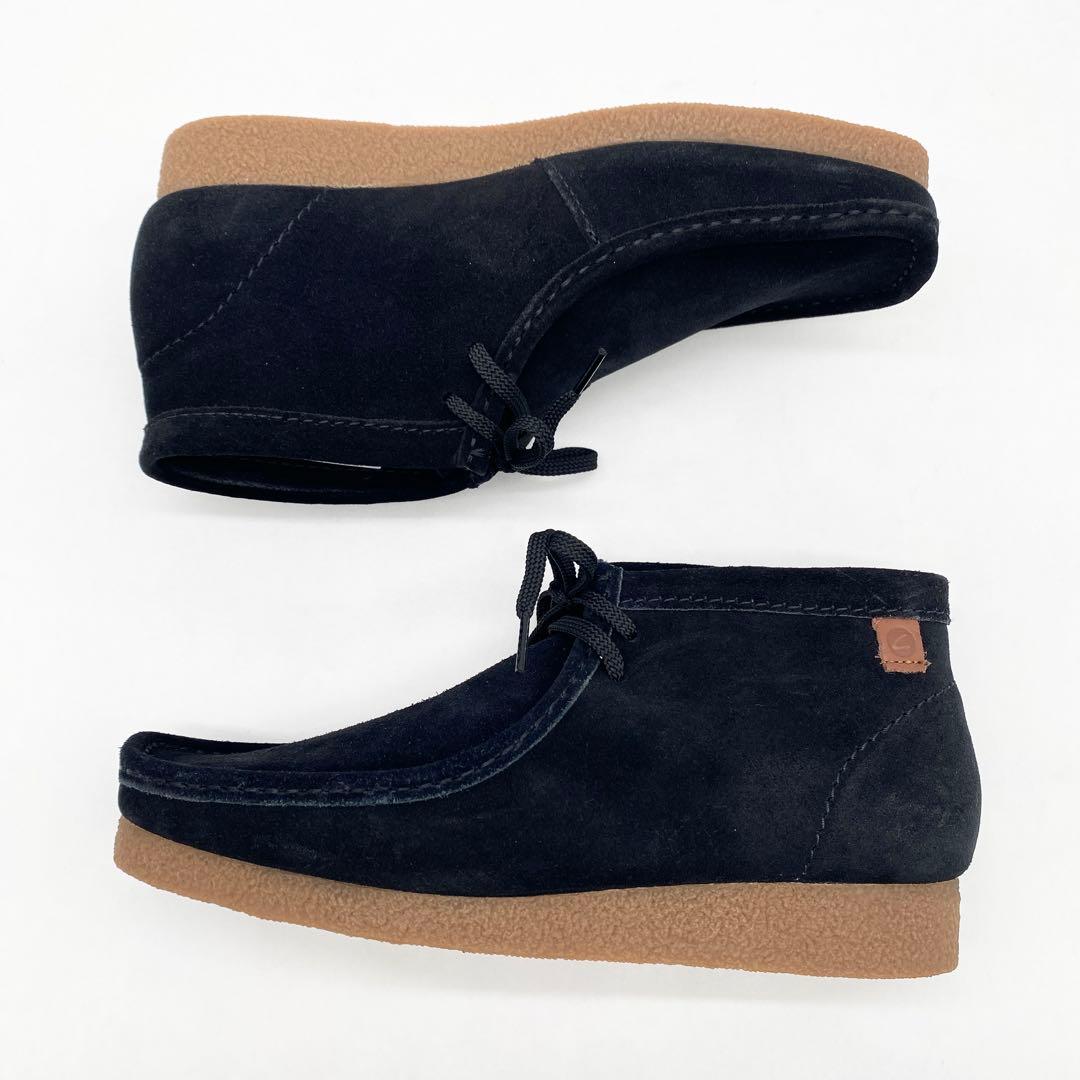 A17849 未使用 クラークス Shacre Boot ワラビー 黒 UK8