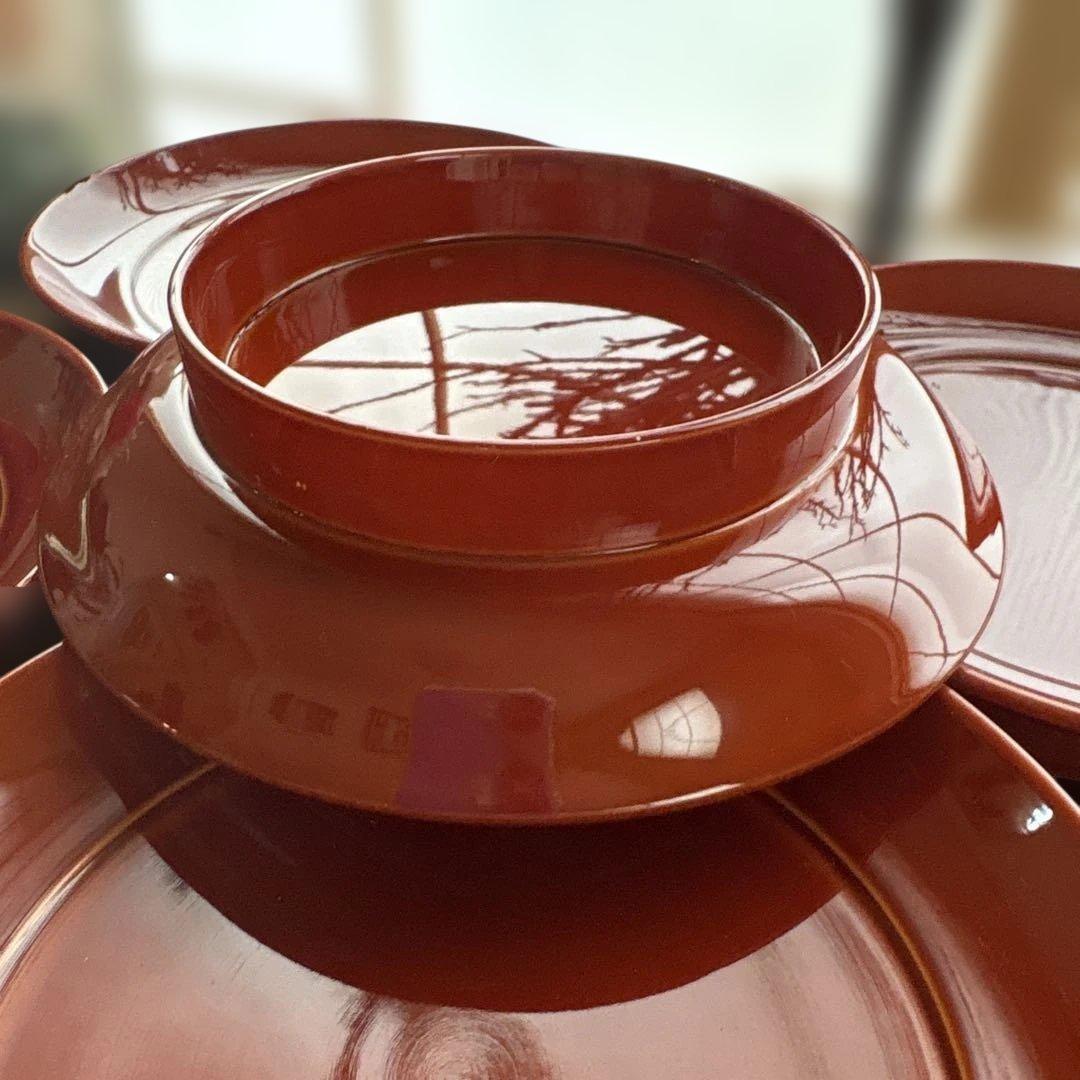 春慶塗り・椿皿