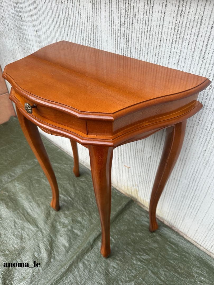 【コンソールテーブル】イタリア　猫足　引出　収納　花台　飾り台