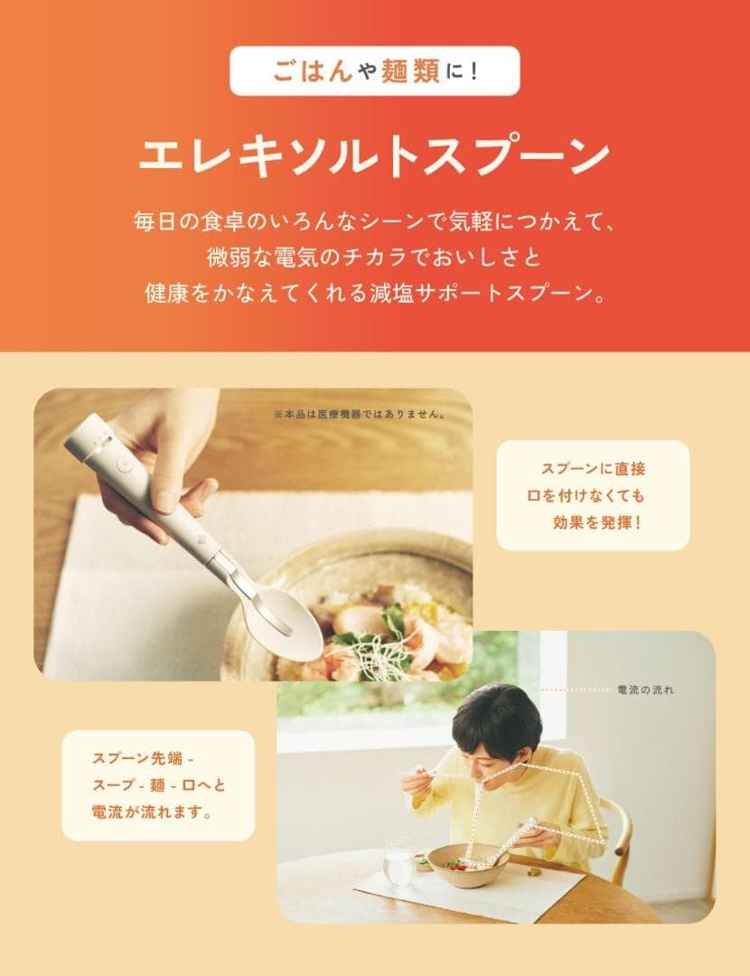 キリン エレキソルト スプーン ES-S002 減塩サポート食器