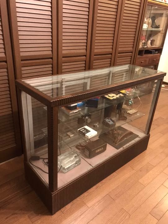 昭和レトロ　ガラス　ショーケース
