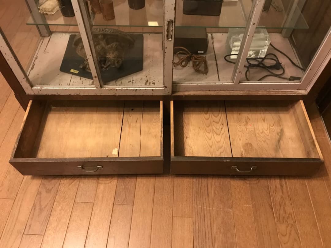 昭和レトロ　ガラス　ショーケース