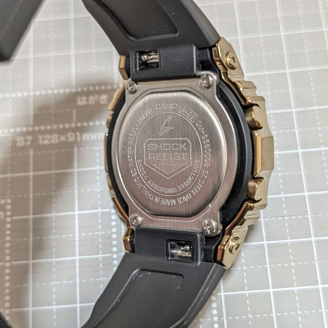 【未使用品】G-SHOCK GM-S5600GB-1JF ブラック×ゴールド