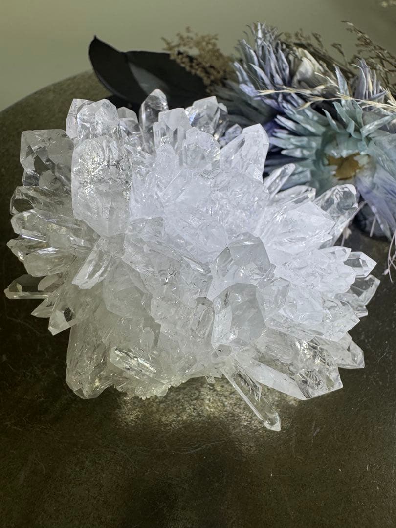 菊花水晶クラスター　ロゼッタ　ロゼット様