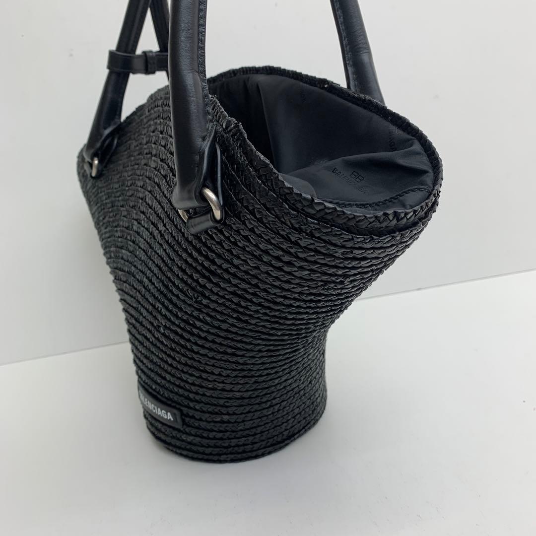 バレンシアガ ビーチバッグ ブラック 黒 かごバッグ 24082631