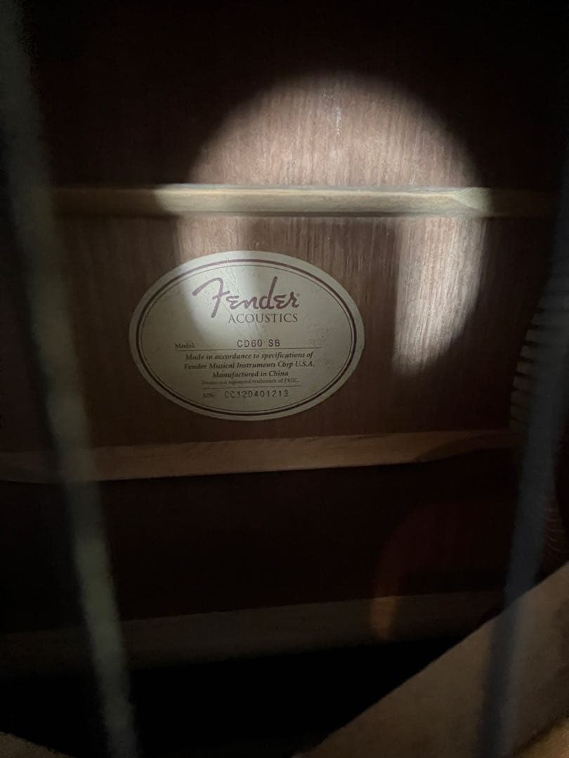 Fender アコースティックギター CD60 SB
