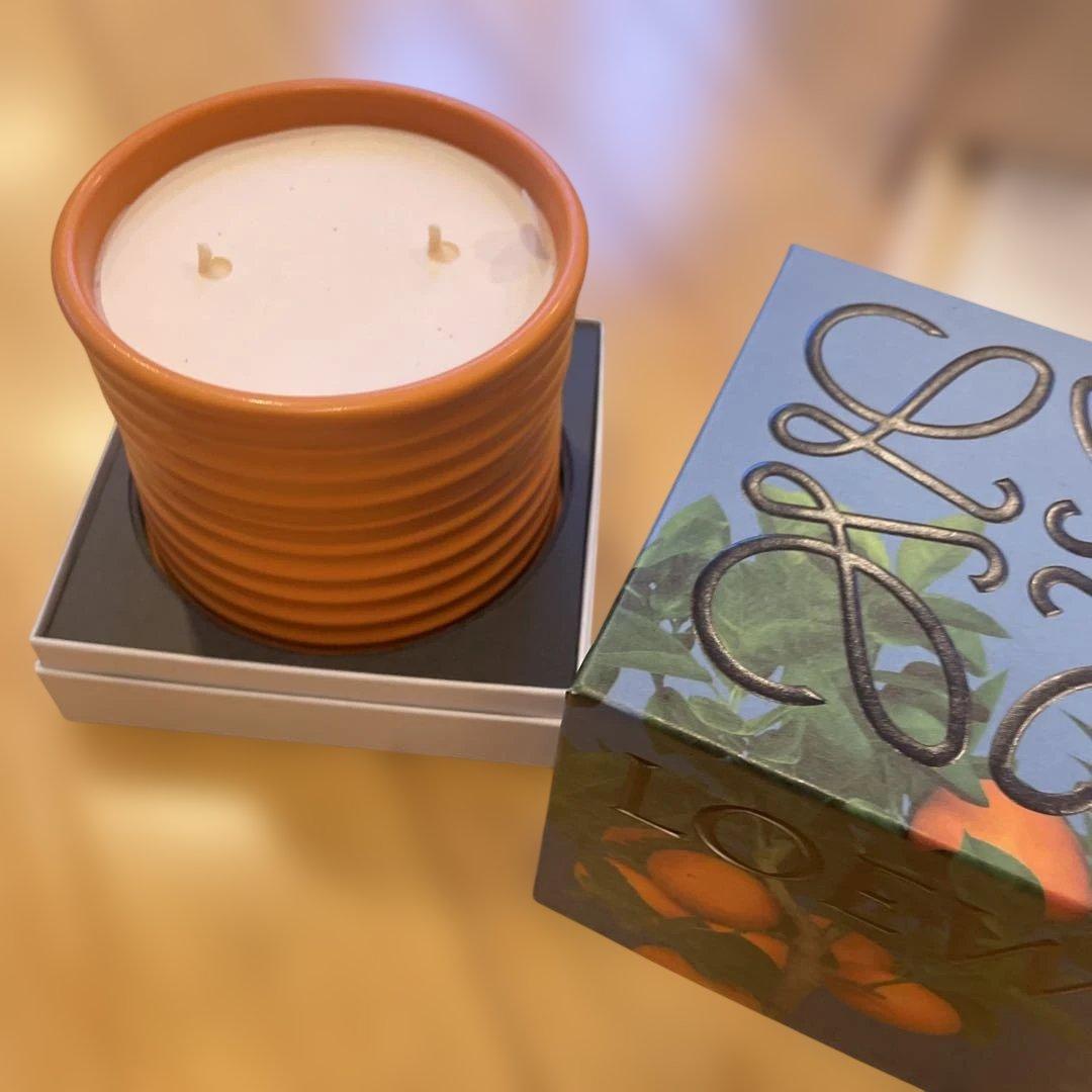 LOEWE アロマキャンドル 木製ボックス付き