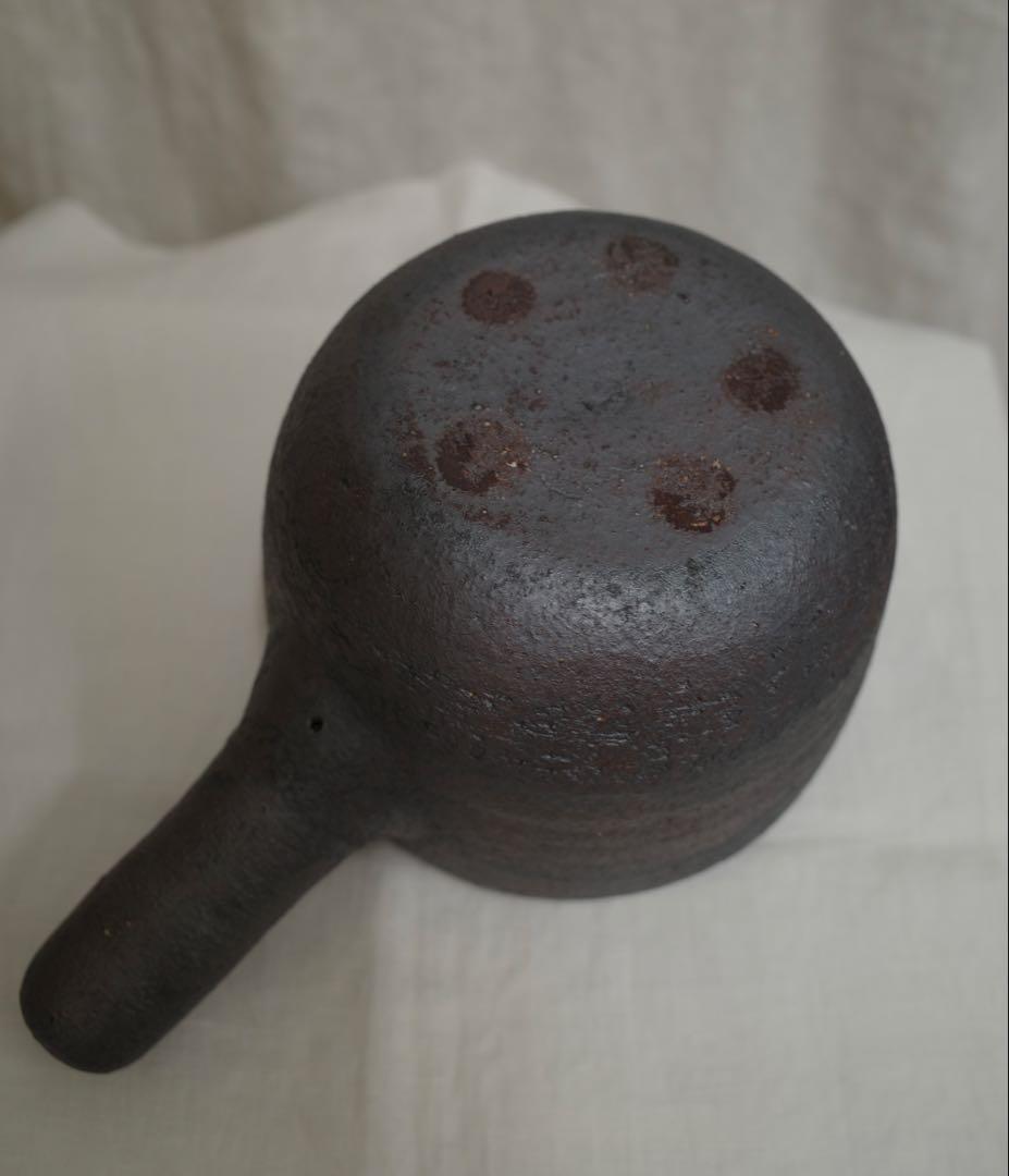 【新品未使用】　岩井窯　山本教行さん　蓋付片手土鍋