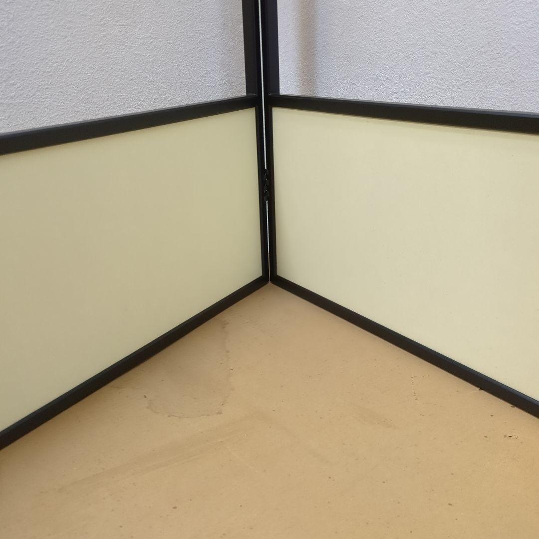 風炉先屏風　両面開き　茶道具　間仕切り　屏風　衝立　木製　美品