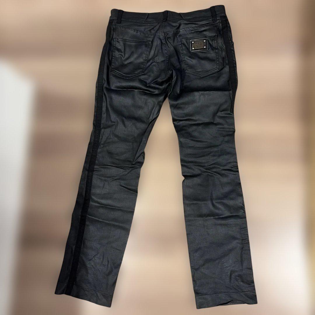 DOLCE&GABBANA archiveコーティングデニム メタルロゴ