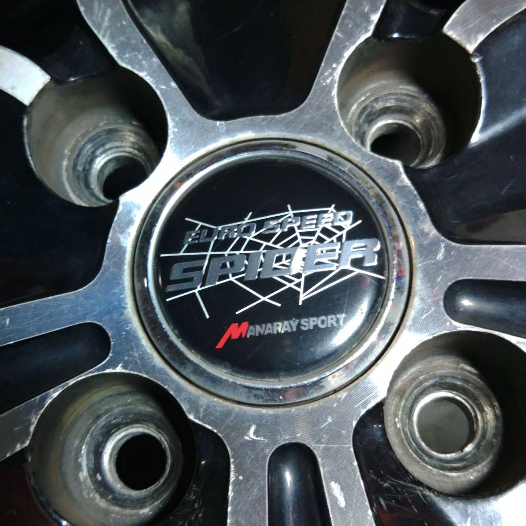 ②《軽四》１４の１００の４半Ｊ４穴　155/65R14　中古２本セット