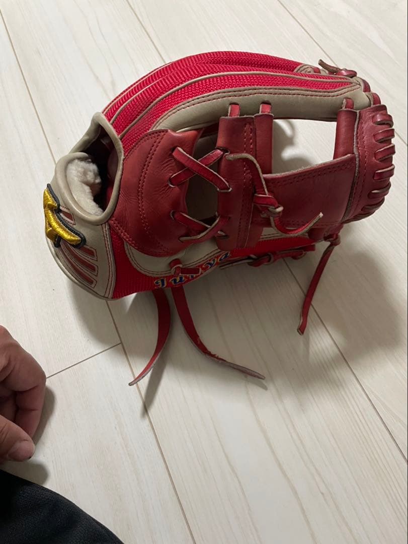 【こうちゃんさん専用】ミズノプロ　軟式グローブ レッド/ベージュ