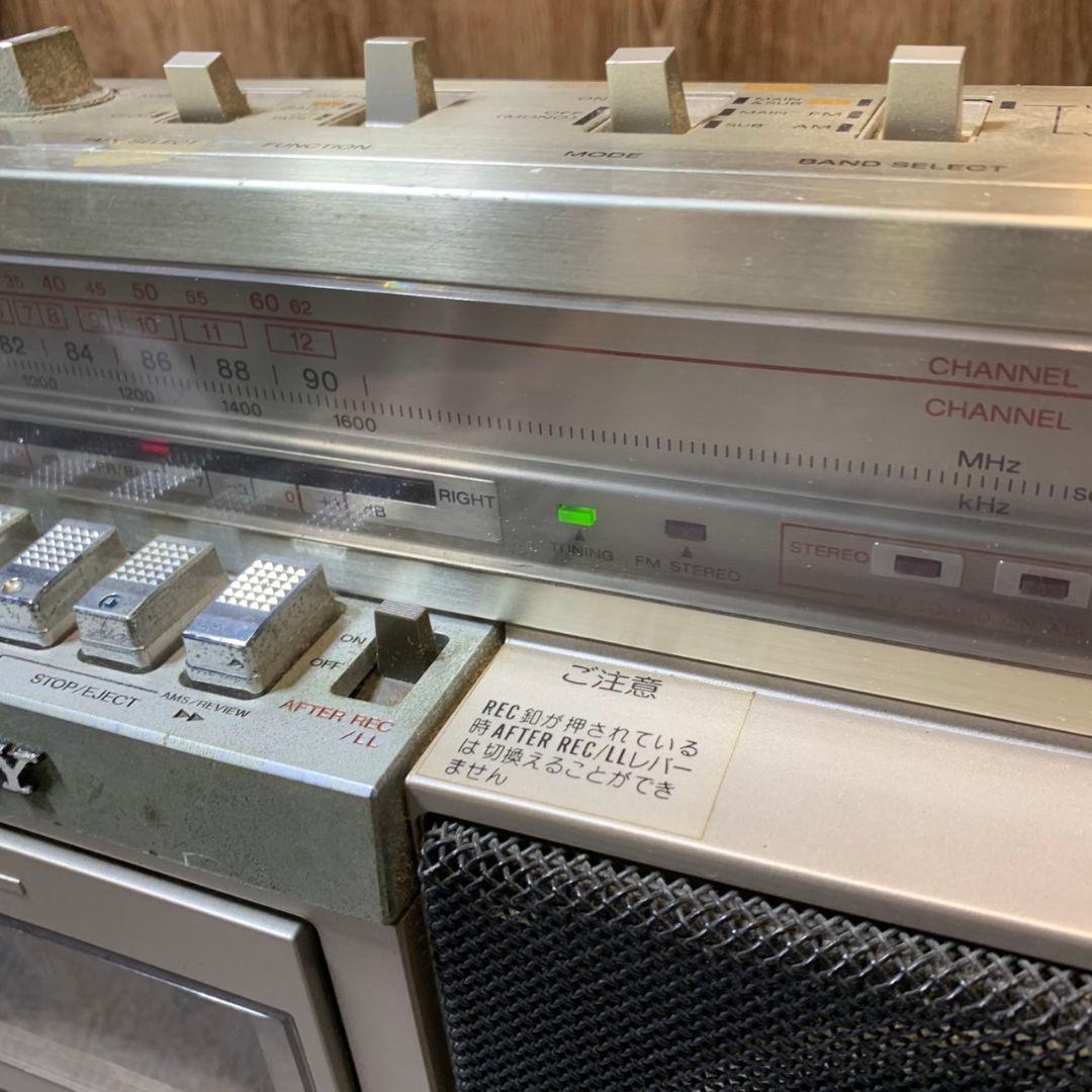 J386\" SONY CFS-V3 カセットデッキラジオ昭和レトロ