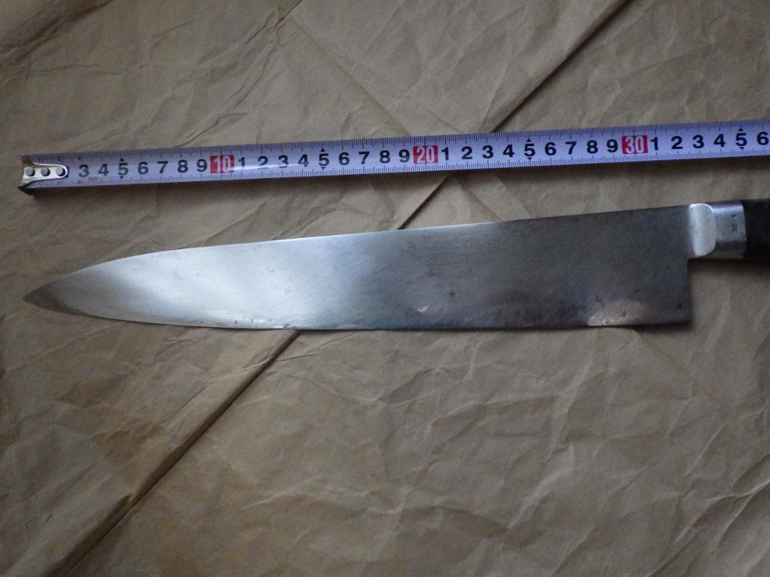 ミソノ★サンドヴック社製スウェーデン鋼ナイフ牛刀包丁刃渡り325ｍｍ