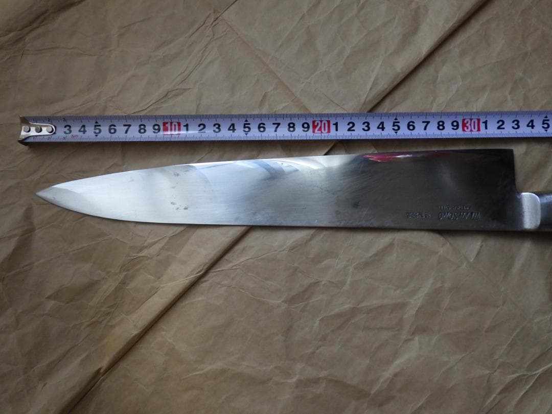 ミソノ★サンドヴック社製スウェーデン鋼ナイフ牛刀包丁刃渡り325ｍｍ