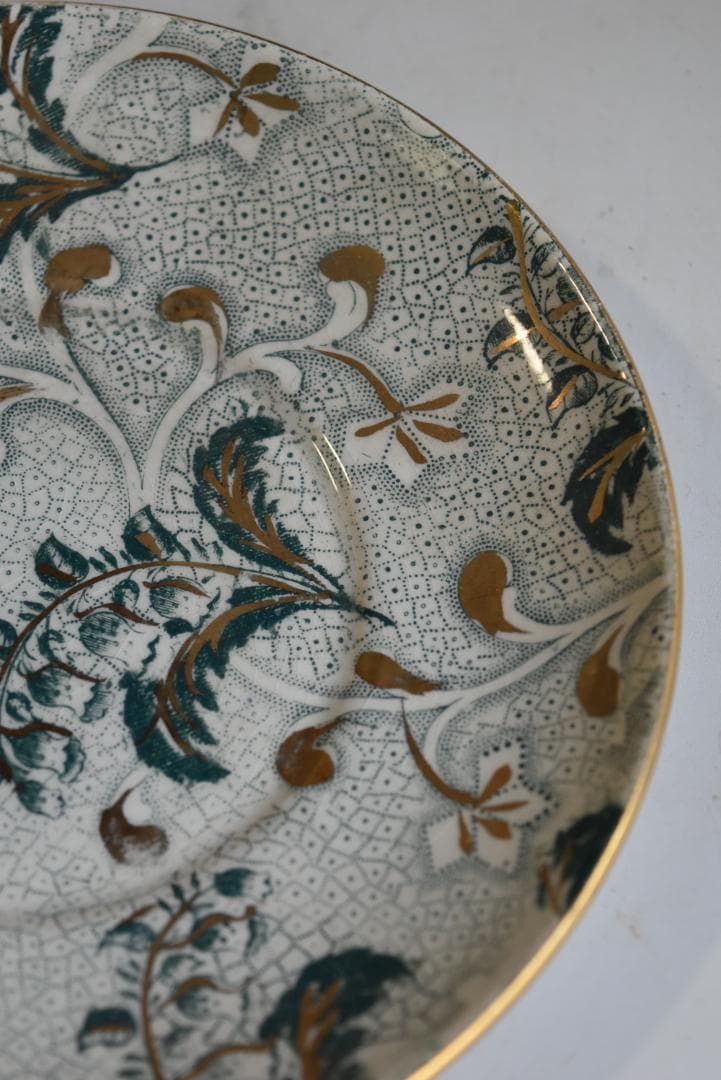 美品クレイユモントロー　ミュゲ　すずらん皿　プレート　フランスアンティーク