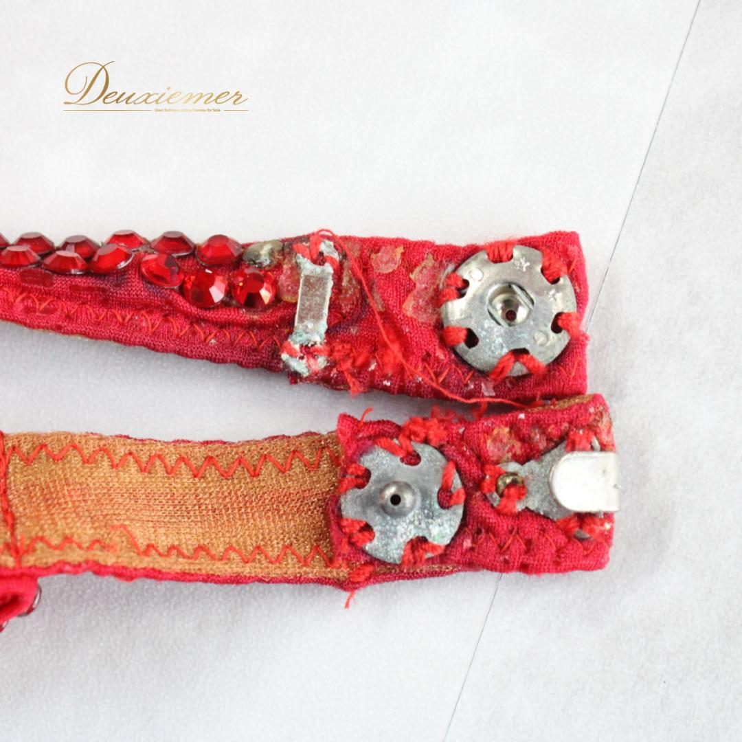 【社交ダンス衣装】レッド HIROKO YAMAGUCHI ドレス ワンピース