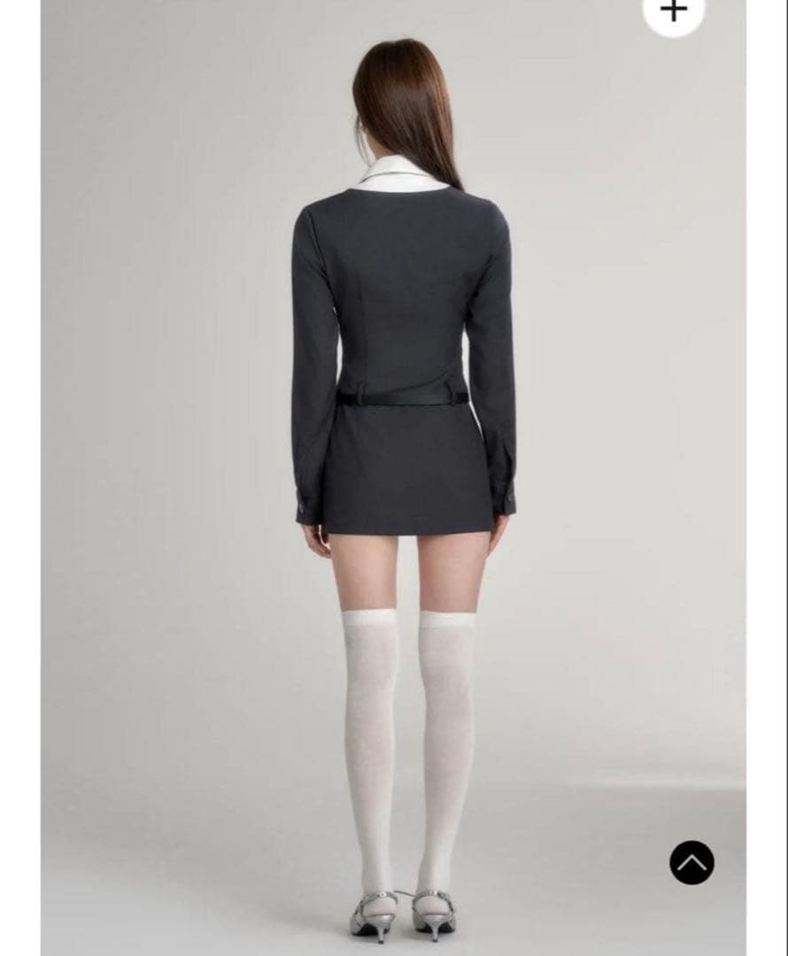 ワンピース andwang School tie shirt suit onepiece