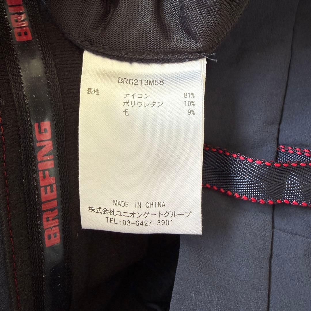 防寒　蓄熱　裏地付き　ブリーフィングゴルフ　パンツ　M〜L相当　ネイビー　紺