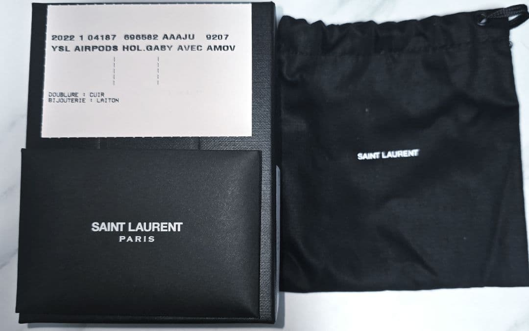 SAINT LAURENT サンローラン AirPodsケースホワイト