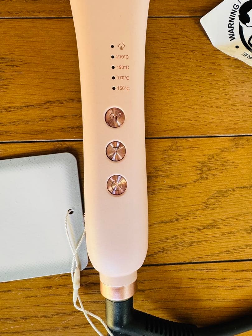 WAVYTAK #スチームヘアアイロンブラシ ピンク