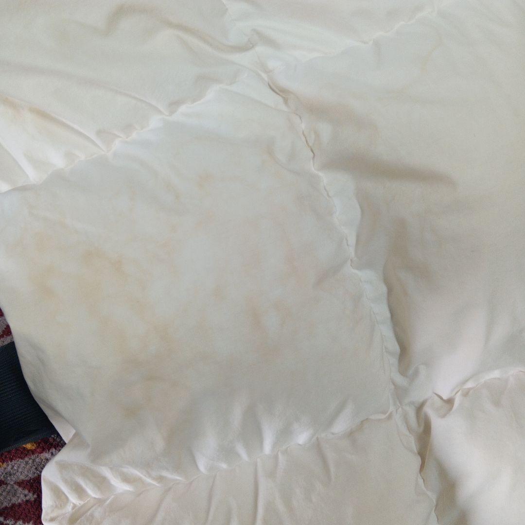 ロマンス小杉販売 花柄掛け布団　ダブルサイズ　ダウン推定90%　羽毛推定1.8㌔