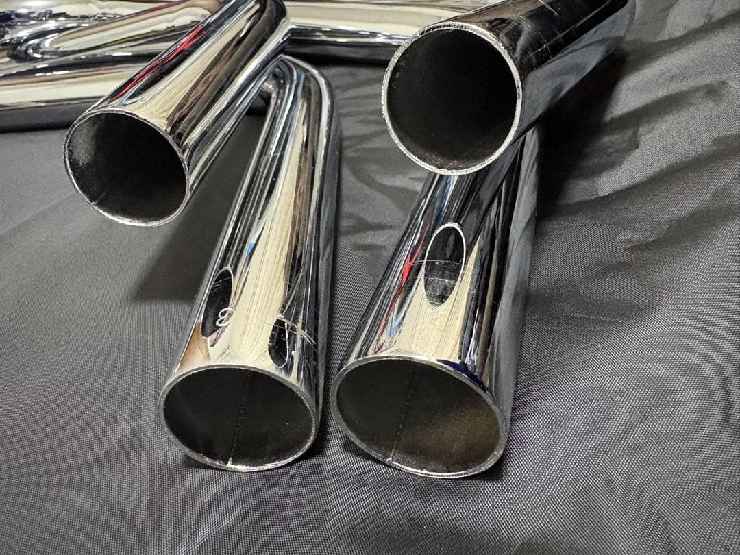 ゼファーX 、ゼファー400用　メッキ　4-2-1 マフラー